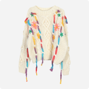 sweater with colorful patterns